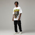Men's White Godspeed Apocalyptic Graphic Oversized Tee