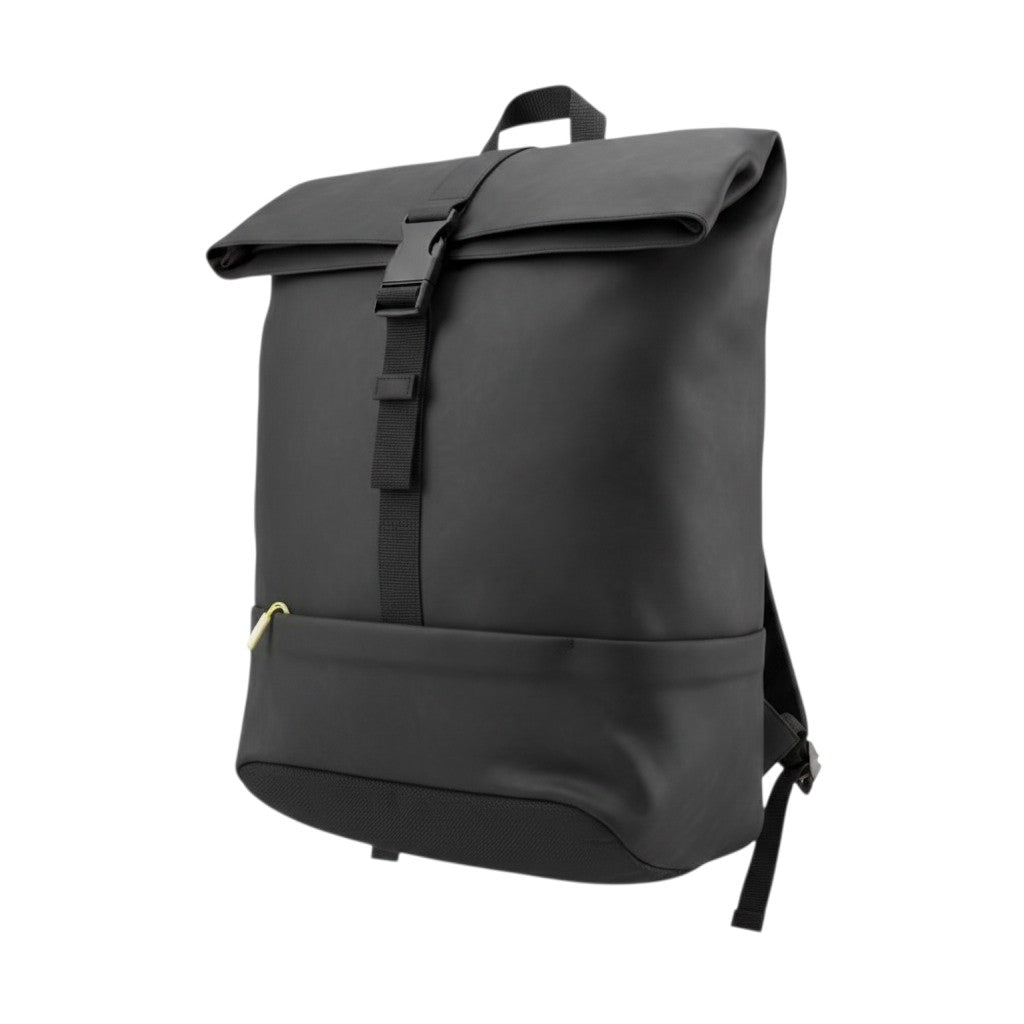 Black Roll-Top Backpack