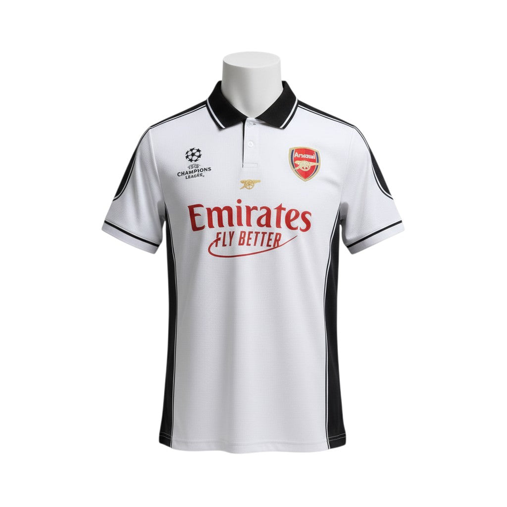 Football  Champions League Jersey – White/Black