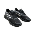 Men’s Charcoal Mesh Lace-Up Sneakers with Black Soles