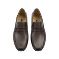Men's Dark Brown Leather Moccasin Loafers