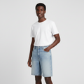 Men's Light Wash Blue Denim Shorts – Classic 5-Pocket Cut