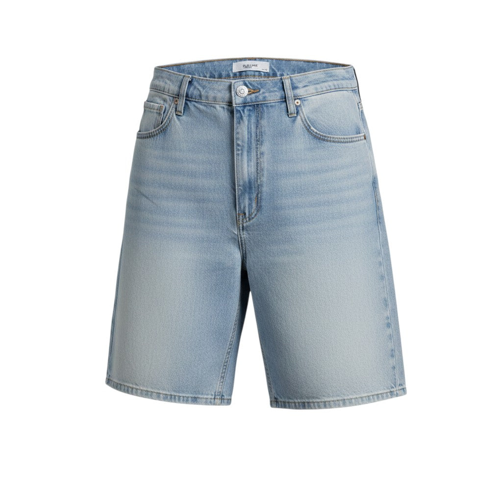 Men's Light Wash Blue Denim Shorts – Classic 5-Pocket Cut