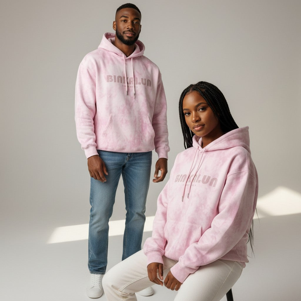 Binkalyn Cloud-Wash Pullover Hoodie – Pink