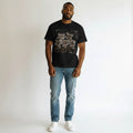 Men's Black Project Capri Graphic Oversized T-Shirt