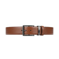 Reversible Tan & Black Leather Gunmetal Buckle Belt Men's