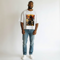 Men's Culture Posters Graphic Oversized Tee