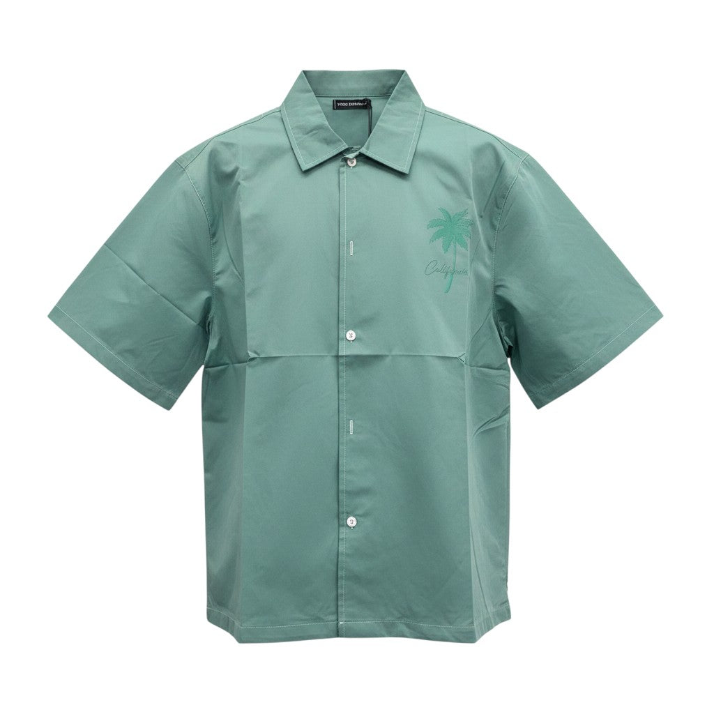 California Palm Cuban Collar Shirt – Sage Green