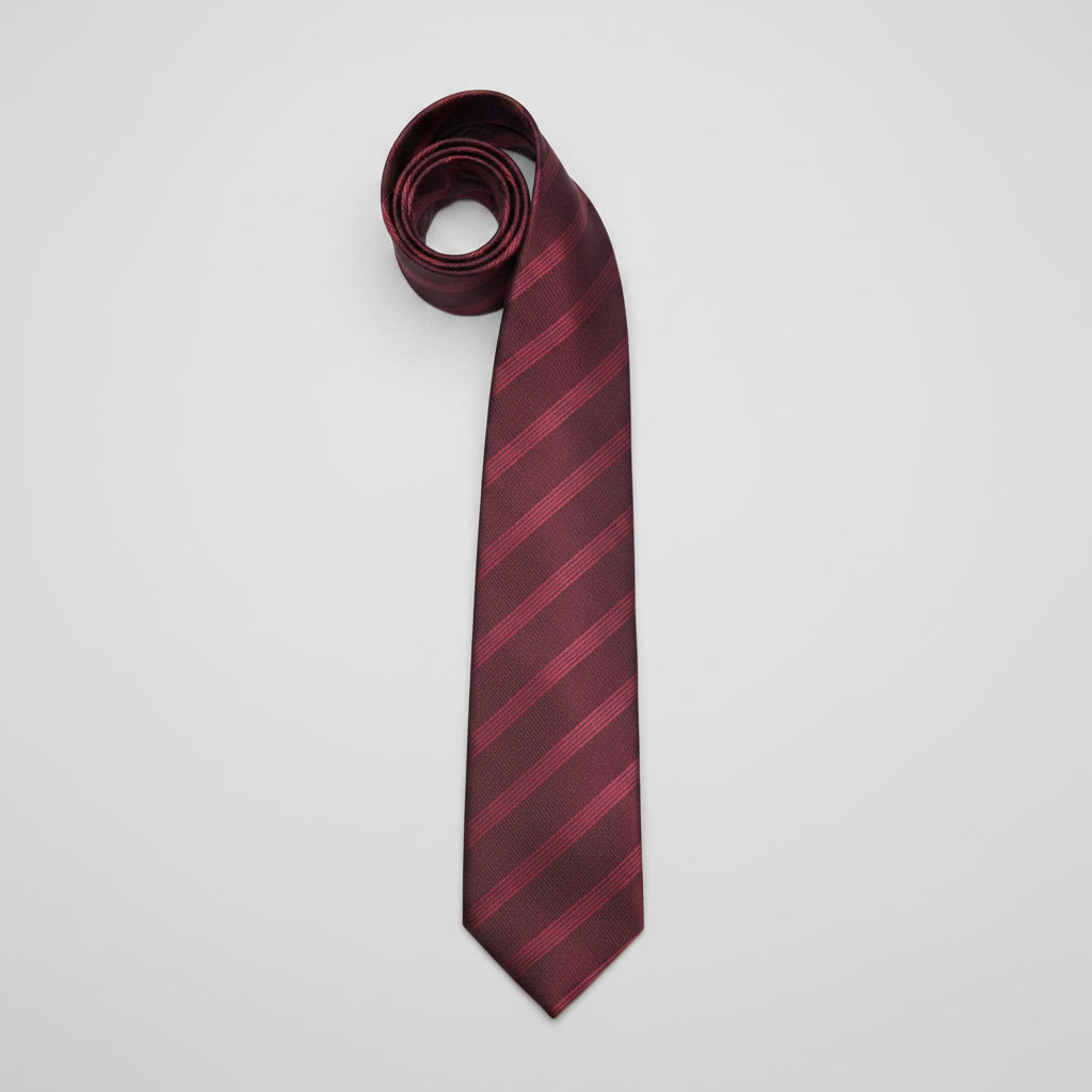 Maroon pattern tie