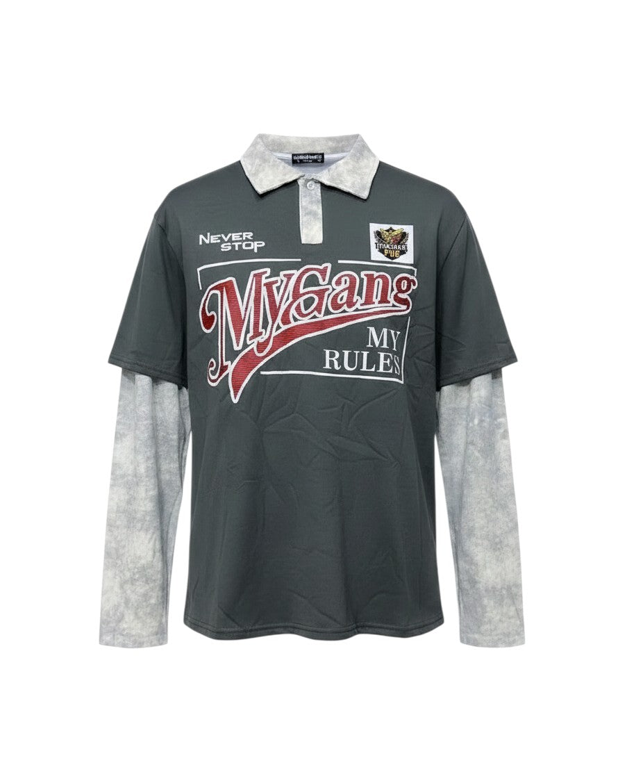 Men's  Long Sleeve polo tee