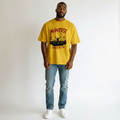 Men's Yellow Manifest Graphic Oversized T-Shirt