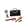 Fashion Handbag, Mini Fan & Hair Brush Combo Set