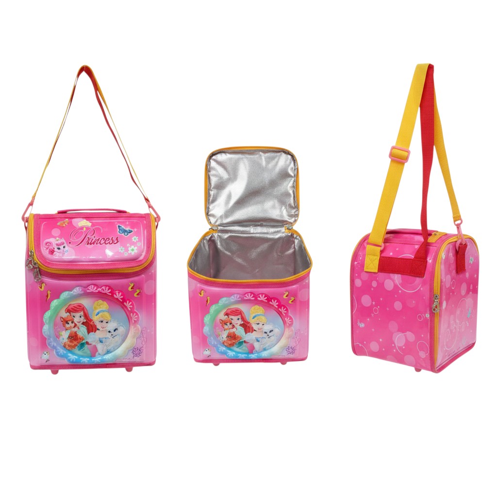 Pink Princess Cartoon Kids Lunch Bag