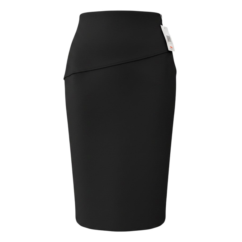 Women's Dark Navy Wrap-Detail Pencil Skirt