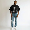 Men's Black Pronto Studios Graphic Oversized T-Shirt
