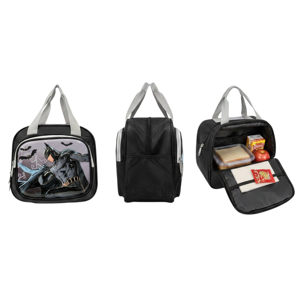 Black Batman 3D Dark Knight Kids Lunch Bag