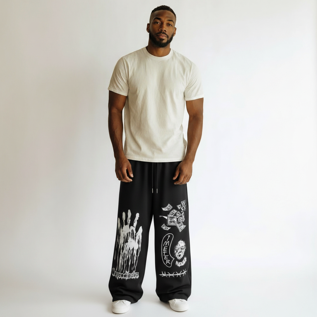 Men's Relaxed-Fit Drawstring Joggers
