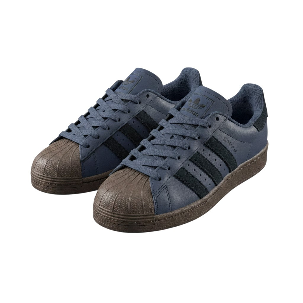 Men's Low-Top Shell-Toe Leather Sneakers