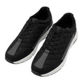 Black Quilted Suede Low-Top Sneakers