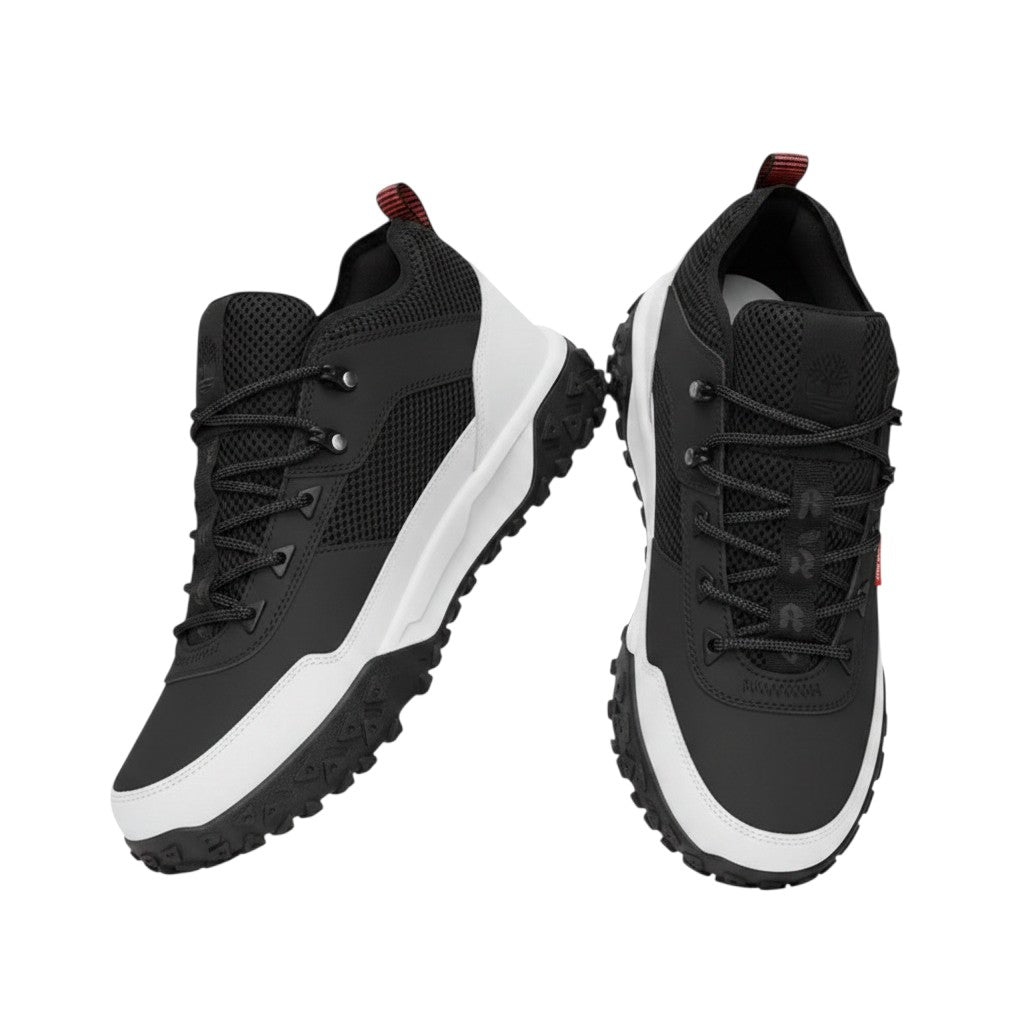 Black Style Mid-Top Wheat Nubuck Sneaker Boot