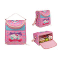 Pink Hello Kitty Plaid Cartoon Kids Lunch Bag
