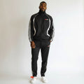 Men's Two-Piece Tracksuit Set - Black & White