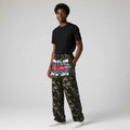 Unisex Camo Graphic Wide-Leg Jogger Pants