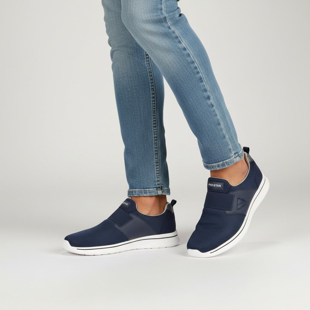 Men's Navy Blue Prostar Mesh Running Shoe