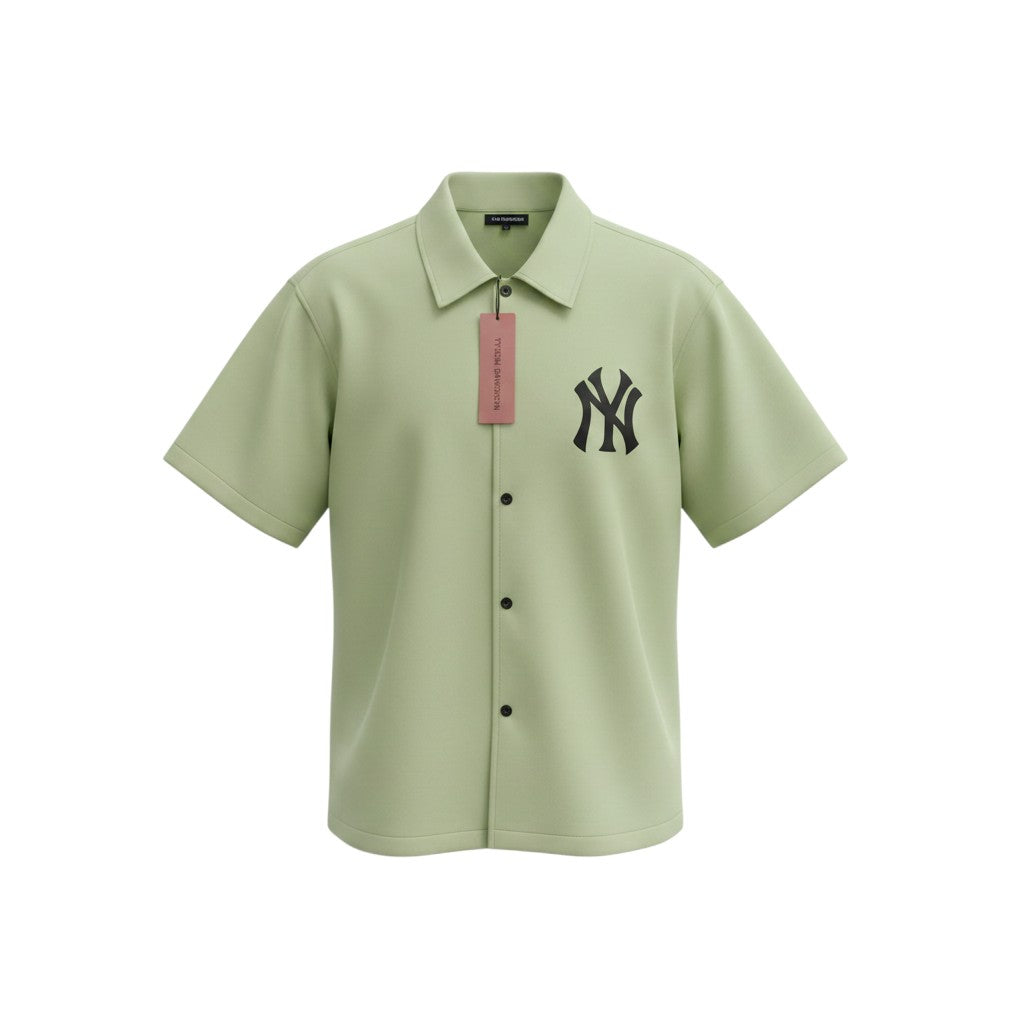 Men's Sage Green Camp Collar Shirt