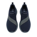 Men's Navy Blue Elastic Strap Slip-On Sneaker