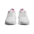 Women's White & Pink Mesh Lace-Up Running Sneaker