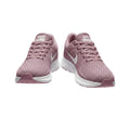 Women's Dusty Pink Quilted Mesh Lace-Up Running Sneaker