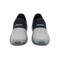 Men's Light Grey Ribbed Knit Slip-On Running Shoe