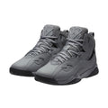 Men's Tonal Grey High-Top Retro Basketball Sneakers