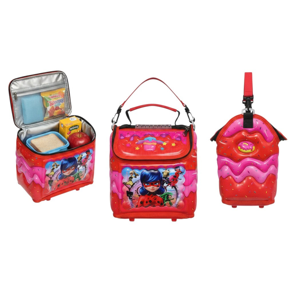 Red Miraculous Ladybug 3D Hard-Shell Kids Lunch Box