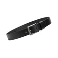 Embossed Patterned Leather Belt Single-Prong Buckle