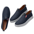 Centre-Seam Emblem Slip-On Sneakers