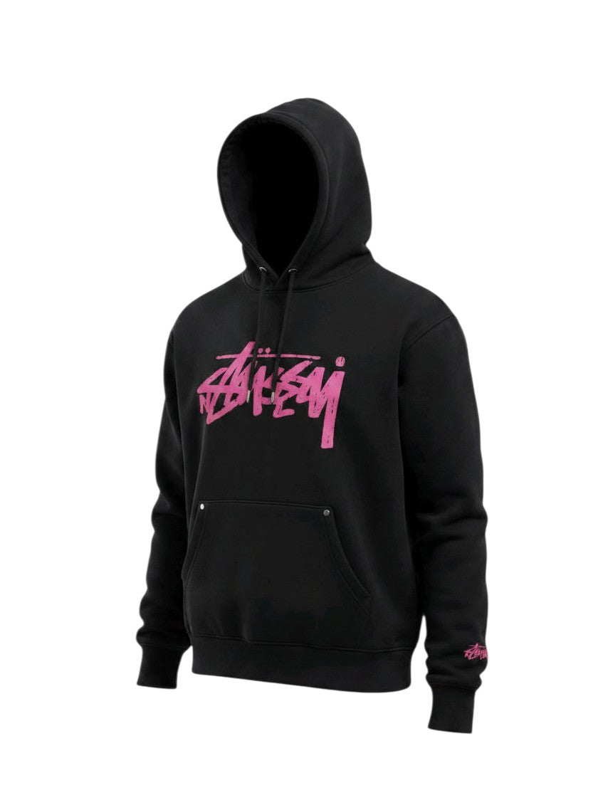 Fansen Graffiti Pullover Hoodie – Black