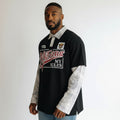 Men's My rules print  Long Sleeve polo tee