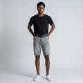 Men's Grey Washed Denim Shorts – Relaxed Fit