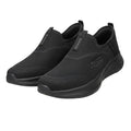 Men's Black Knit Slip-On Sneakers