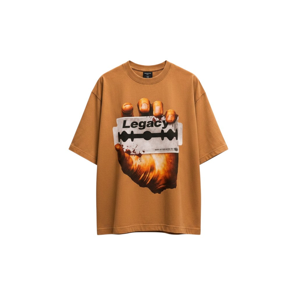 Men's Caramel Legacy Graphic Oversized Tee