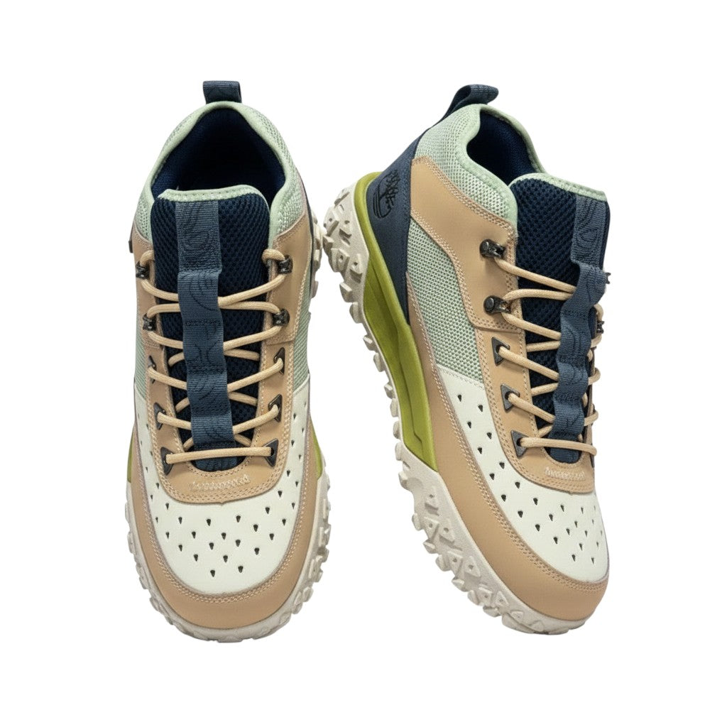 Geometric Low-Top Fashion Sneaker