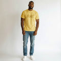 Men's Yellow Highest Graphic Oversized T-Shirt