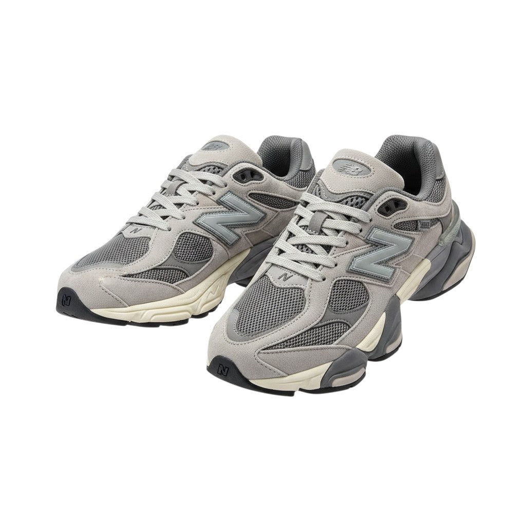 Men's Tonal Grey Chunky Retro Running Sneakers