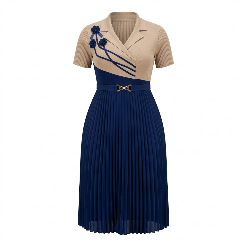 Dress ghost mannequin on plain background