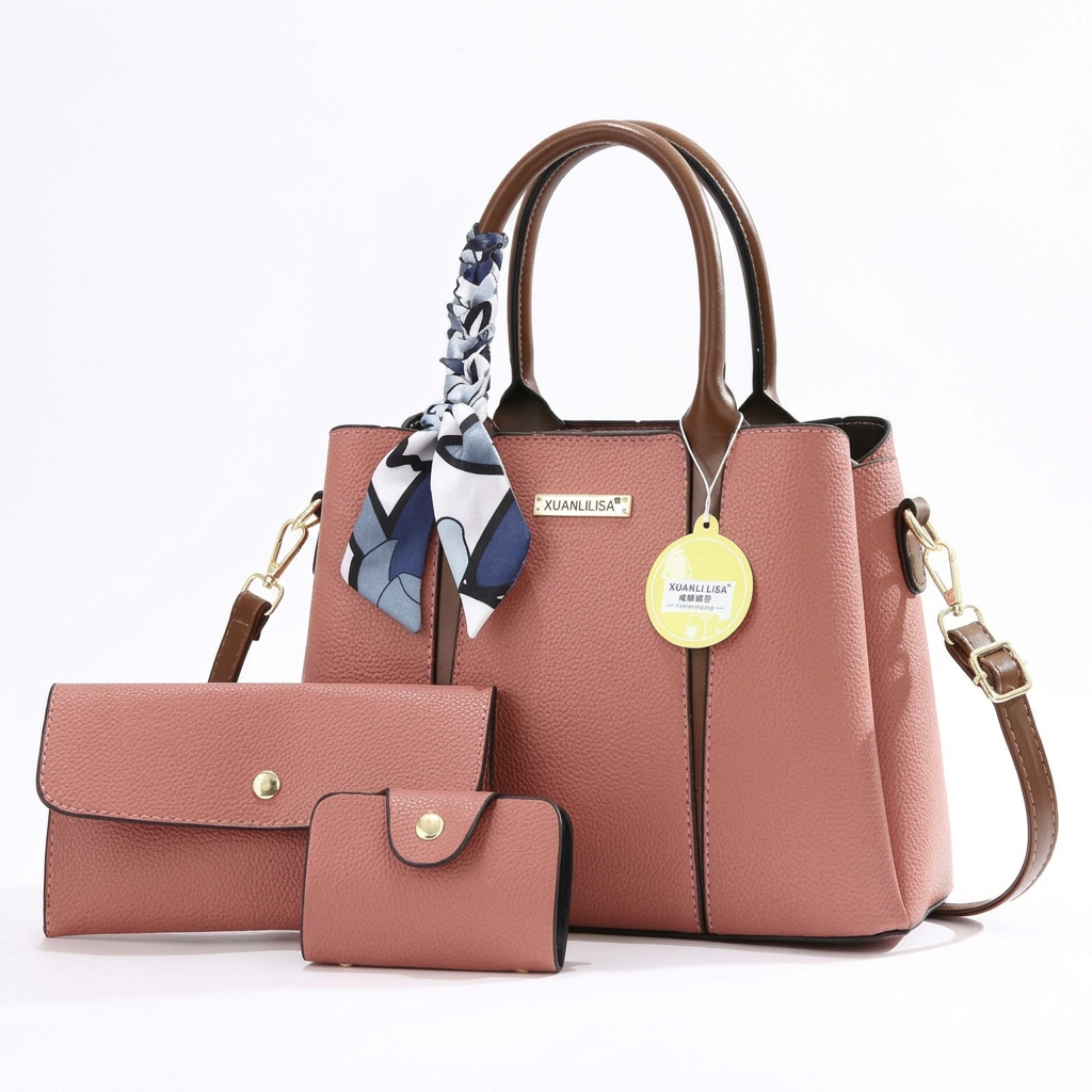 Dusty rose handbag studio preview