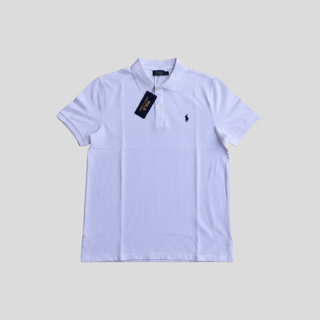 Premium Pique Polo Shirt - White