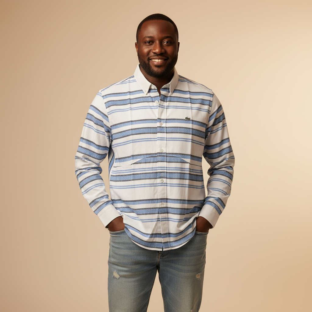 Front view - Men's Striped Shirt