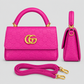 Fuchsia handbag product-only view